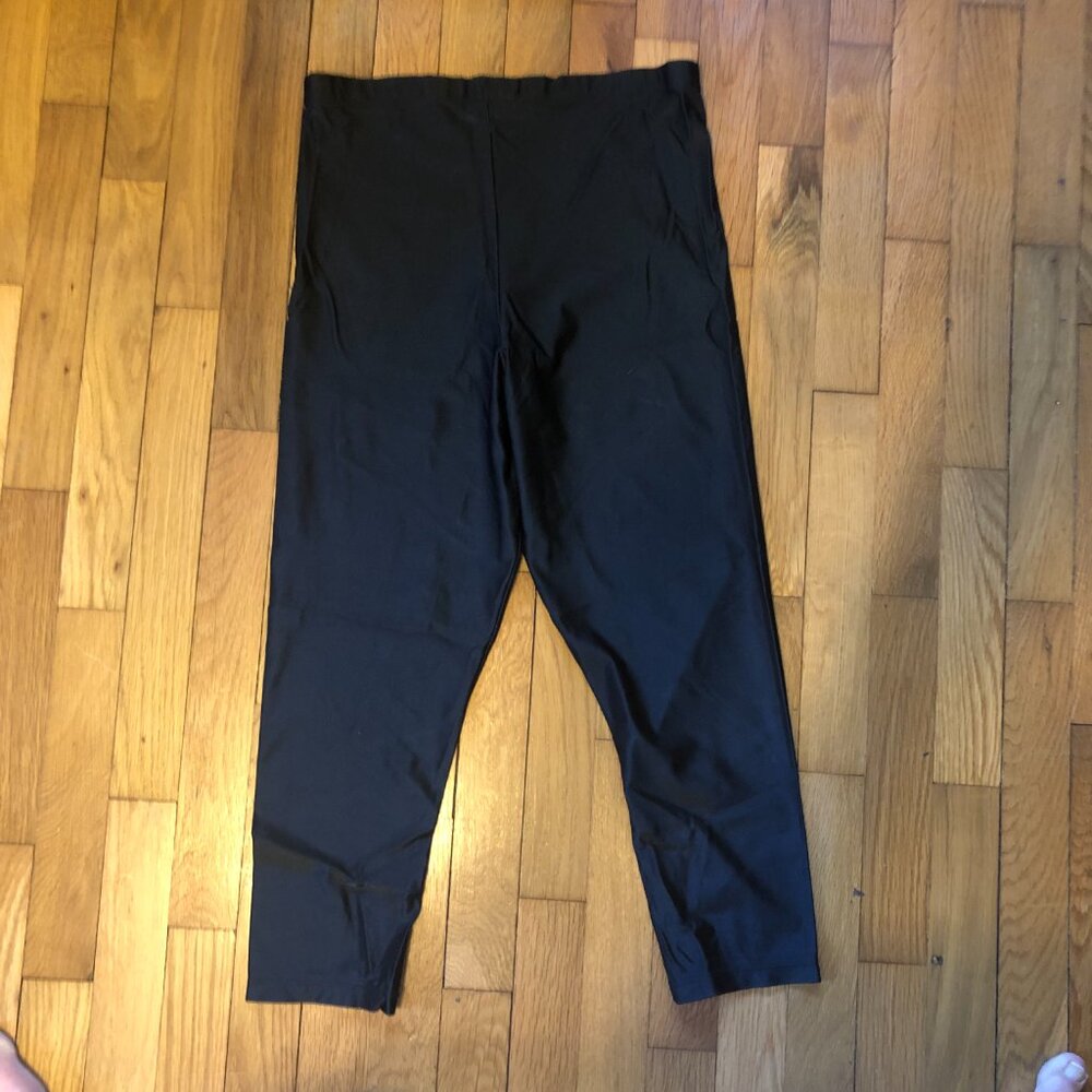 Danskin Black Spandex Lycra Tights Pants Size XL - Picture 4 of 4